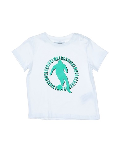 BIKKEMBERGS T-shirt Λευκό 95% Βαμβάκι, 5% Ελαστάνη