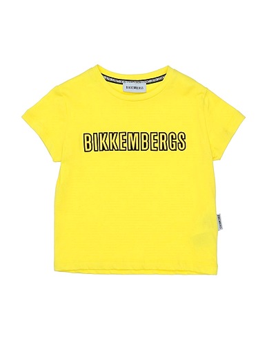 BIKKEMBERGS T-Shirt Gelb 100% Baumwolle