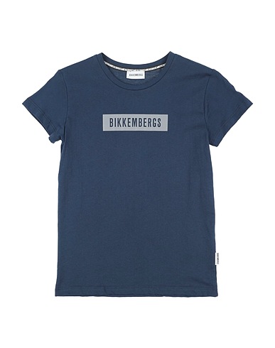 BIKKEMBERGS T-shirt Blu notte 100% Cotone