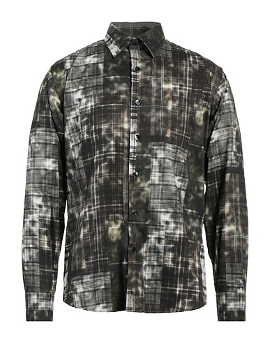 CSTM Patterned shirt Dark brown 100% Cotton