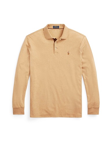 POLO RALPH LAUREN Polo shirt CUSTOM SLIM FIT SOFT COTTON POLO SHIRT
 Sand 100% Cotton
