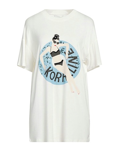 KORALLINE Ｔシャツ ホワイト レーヨン 94% / ポリウレタン 6%
