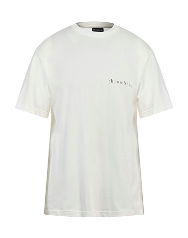 THROWBACK. Basic T-Shirt Ivory 100% Cotton