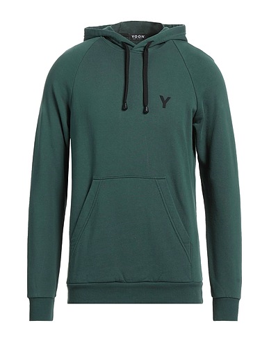 YOON Felpa Verde scuro 100% Cotone