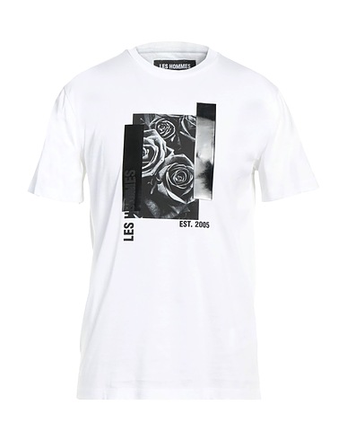 LES HOMMES T-shirt White 100% Cotton