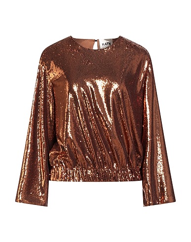 KATE BY LALTRAMODA Top Bronze 85% Polyester, 15% Polyamide