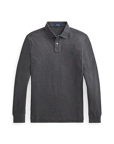 POLO RALPH LAUREN Polo shirt CUSTOM SLIM FIT MESH POLO SHIRT
 Lead 100% Cotton