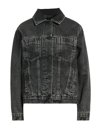 TRUSSARDI Denim jacket Black 100% Cotton