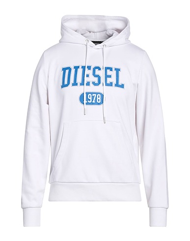 DIESEL Hoodie Weiß 60% Baumwolle, 40% Polyester, Elastan