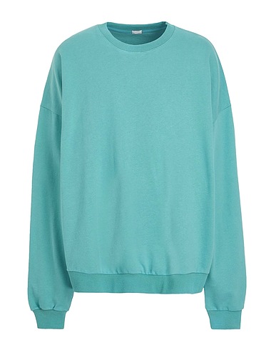 8 by YOOX 트레이닝 상의 ORGANIC HEAVY COTTON OVERSIZE CREW-NECK SWEATER 에메랄드 100% 오가닉 코튼