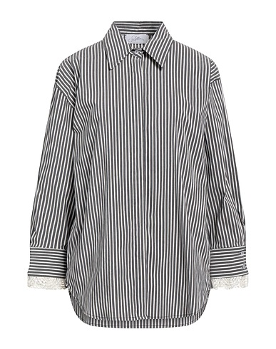 SOALLURE Lace shirts & blouses Charcoal 40% Polyester, 33% Cotton, 23% Polyamide, 4% Elastane