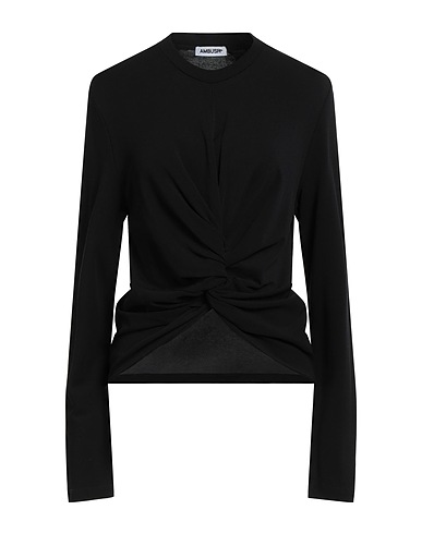 AMBUSH T-shirt Black 93% Viscose, 7% Polyamide