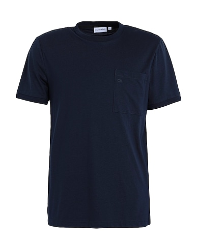 CALVIN KLEIN Basic T-Shirt Midnight blue 100% Cotton