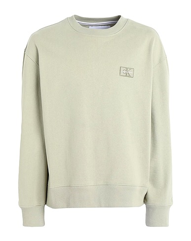 CALVIN KLEIN JEANS Sweatshirt Salbeigrün 100% Recycelte Baumwolle