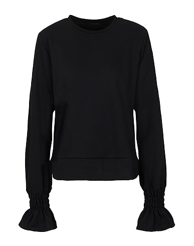 8 by YOOX Sweatshirt Black 100% Organic cotton