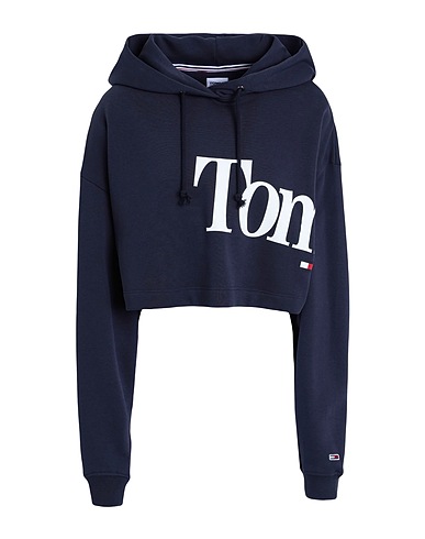 TOMMY JEANS Felpa Blu notte 79% Cotone, 21% Poliestere