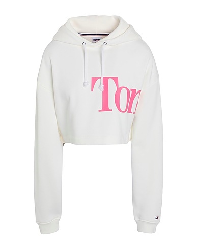 TOMMY JEANS Felpa Avorio 79% Cotone, 21% Poliestere