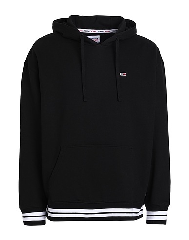 TOMMY JEANS Felpa Nero 82% Cotone, 18% Poliestere