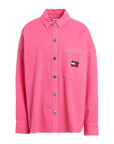 TOMMY JEANS Shirts Salmon pink 100% Organic cotton