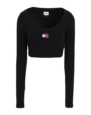 TOMMY JEANS Ｔシャツ ブラック コットン 96% / ポリウレタン 4%