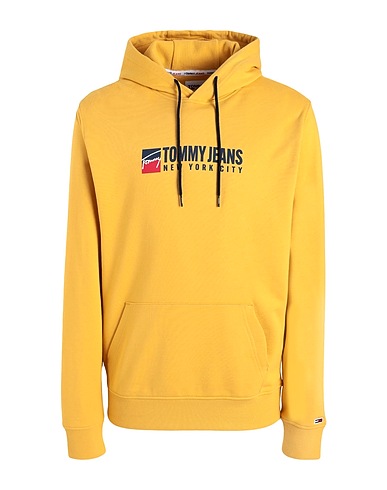 TOMMY JEANS Hooded track jacket  Yellow 100% Cotton