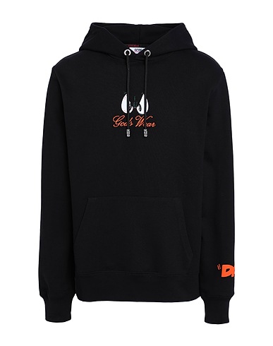 GCDS Hooded sweatshirt Black 100% Cotton