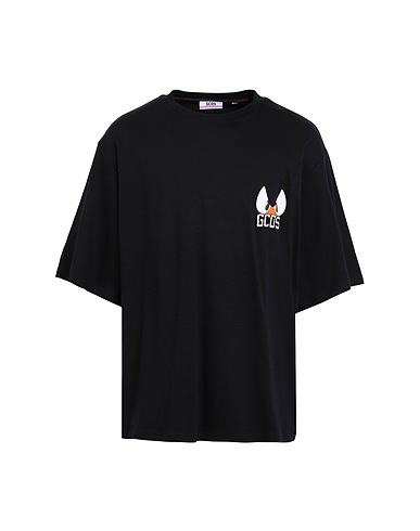 GCDS Basic T-Shirt Black 100% Cotton