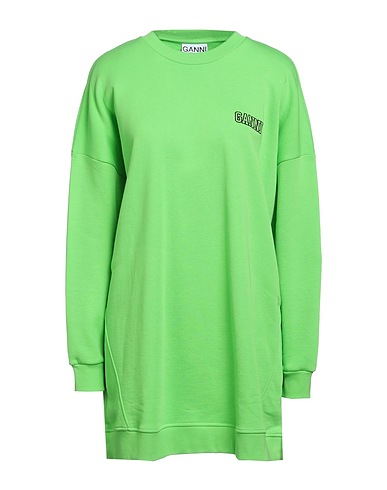 GANNI Sweatshirt Limettengrün 100% Organische Baumwolle