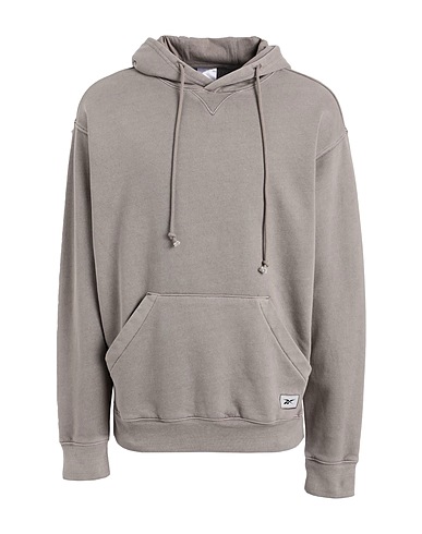 REEBOK Hooded sweatshirt CL ND HOODIE
 Dove grey 70% Cotton, 30% Recycled polyester
