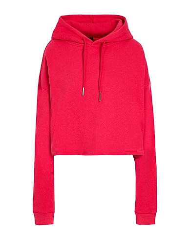 8 by YOOX Hooded track jacket  LA HOODIE Fuchsia 100% Organic cotton