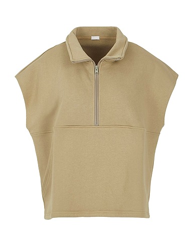 8 by YOOX Sweatshirt IL GILET Sage green 100% Organic cotton