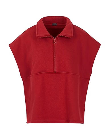 8 by YOOX Sweatshirt IL GILET Burgundy 100% Organic cotton