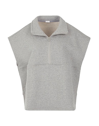 8 by YOOX Sweatshirt IL GILET Grey 100% Organic cotton