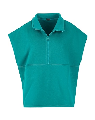 8 by YOOX Sweatshirt IL GILET Smaragdgrün 100% Organische Baumwolle