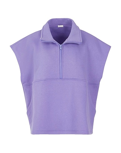 8 by YOOX Sweatshirt IL GILET Lilac 100% Organic cotton