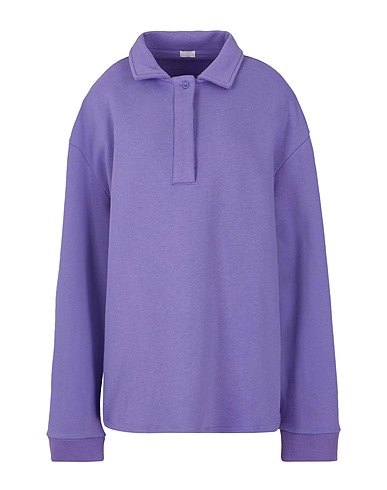 8 by YOOX Sweatshirt LA POLO Lilac 100% Organic cotton