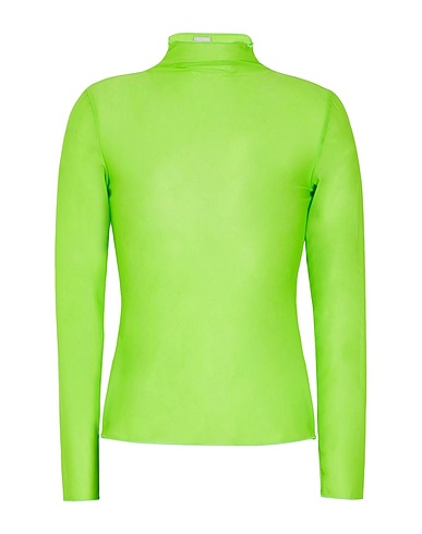 8 by YOOX T-shirt MESH SECOND SKIN TOP Vert lime 90% Polyamide, 10% Élasthanne