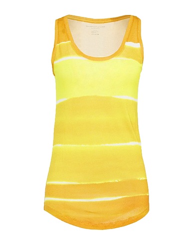 MAJESTIC FILATURES Top Giallo ocra 70% Viscosa, 30% Lino