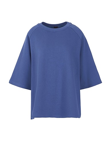 8 by YOOX Felpa LA T-SWEATSHIRT Avio 100% Cotone organico