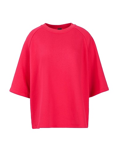 8 by YOOX Felpa LA T-SWEATSHIRT Fucsia 100% Cotone organico