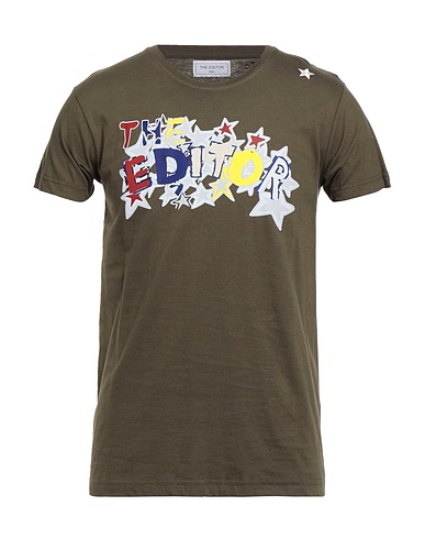 THE EDITOR T-shirt Military green 100% Cotton