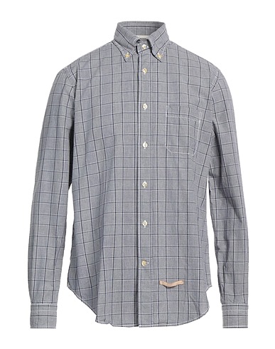 TINTORIA MATTEI 954 Patterned shirt Midnight blue 100% Cotton