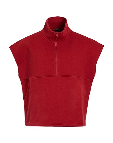 8 by YOOX Sweatshirt IL GILET Burgundy 100% Organic cotton