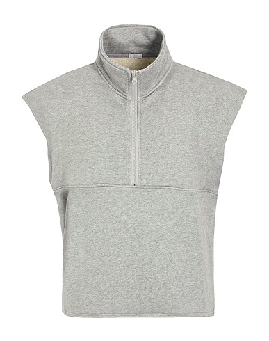8 by YOOX Sweatshirt IL GILET Grey 100% Organic cotton