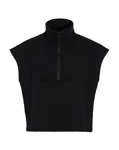 8 by YOOX Sweatshirt IL GILET Black 100% Organic cotton