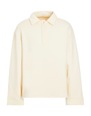 8 by YOOX Sweatshirt LA POLO Ivory 100% Organic cotton