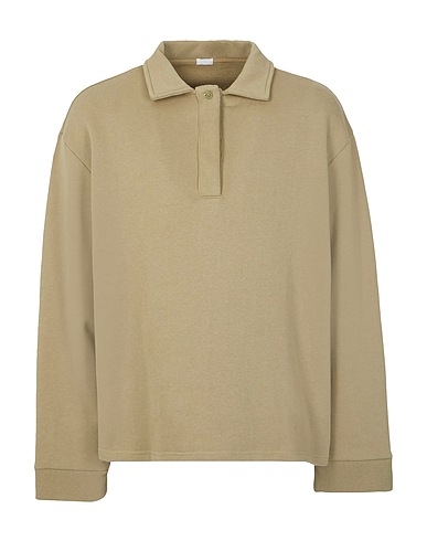 8 by YOOX Sweatshirt LA POLO Sage green 100% Organic cotton