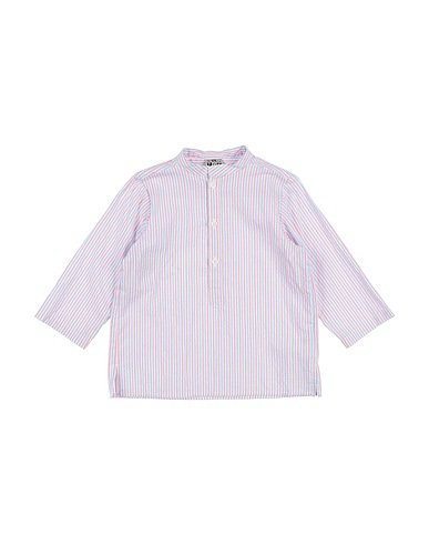 BONTON Patterned shirt White 97% Cotton, 2% Polyamide, 1% Lycra®