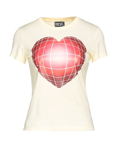 DIESEL T-shirt Ivory 100% Cotton