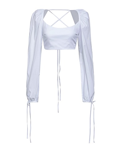 OW COLLECTION Top Bianco 64% Cotone, 33% Poliammide, 3% Elastan